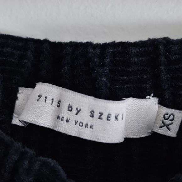 7115 Corduroy Elastic Pull-Up Trouser, Navy Black. Unisex Sz XSmall. Orig. $200. - Picture 6 of 12